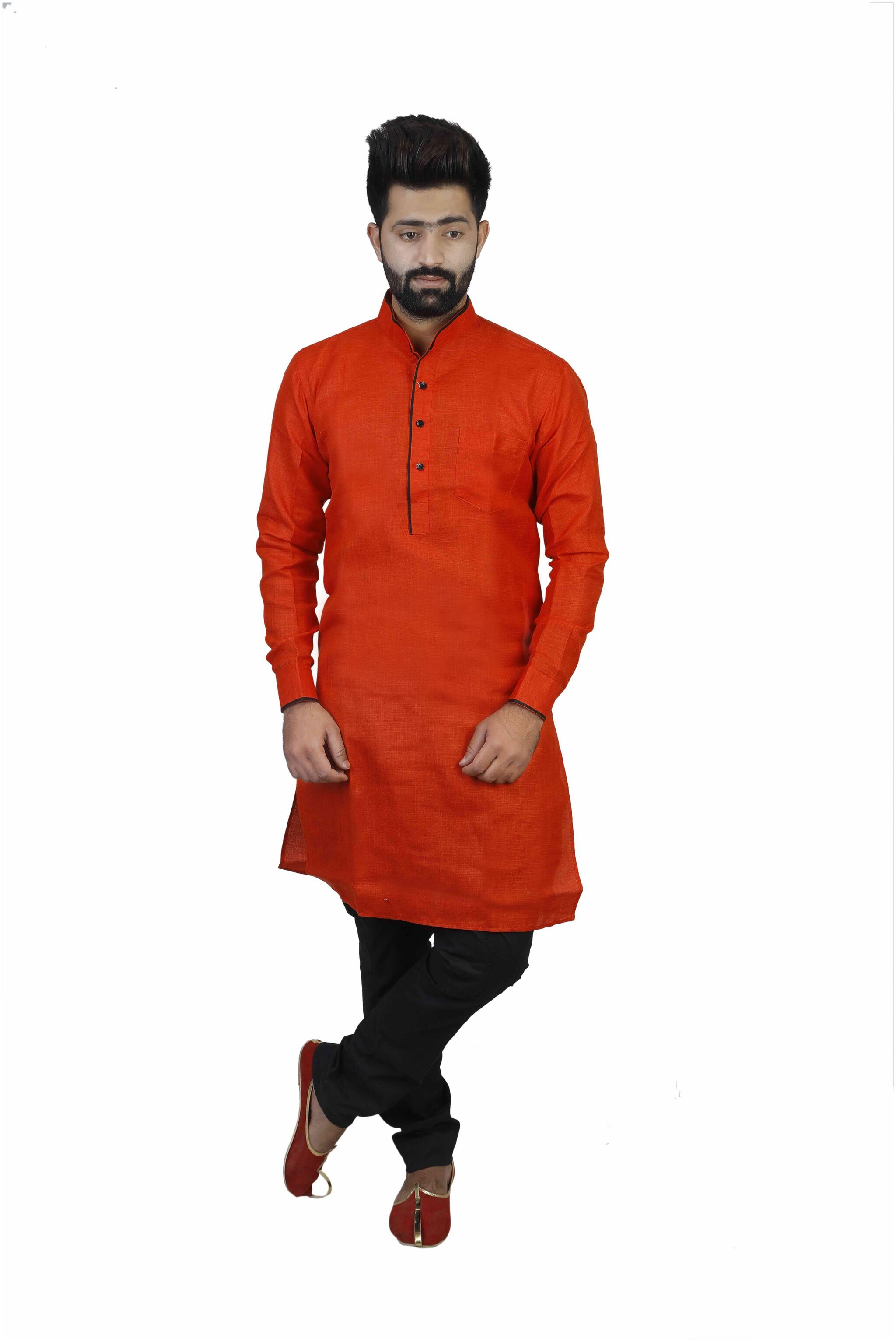 

Veera Paridhaan Men Red Regular Fit Kurta