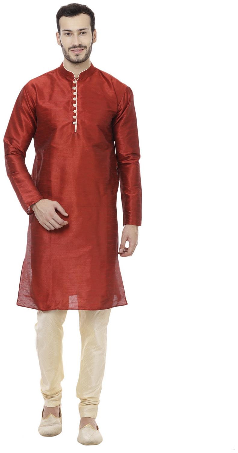 

Veera Paridhaan Men s Partywear Solid Kurta with Payjama Set