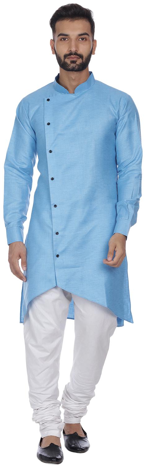 

Veera Paridhaan Men Cotton Kurta Pyjama Blue color