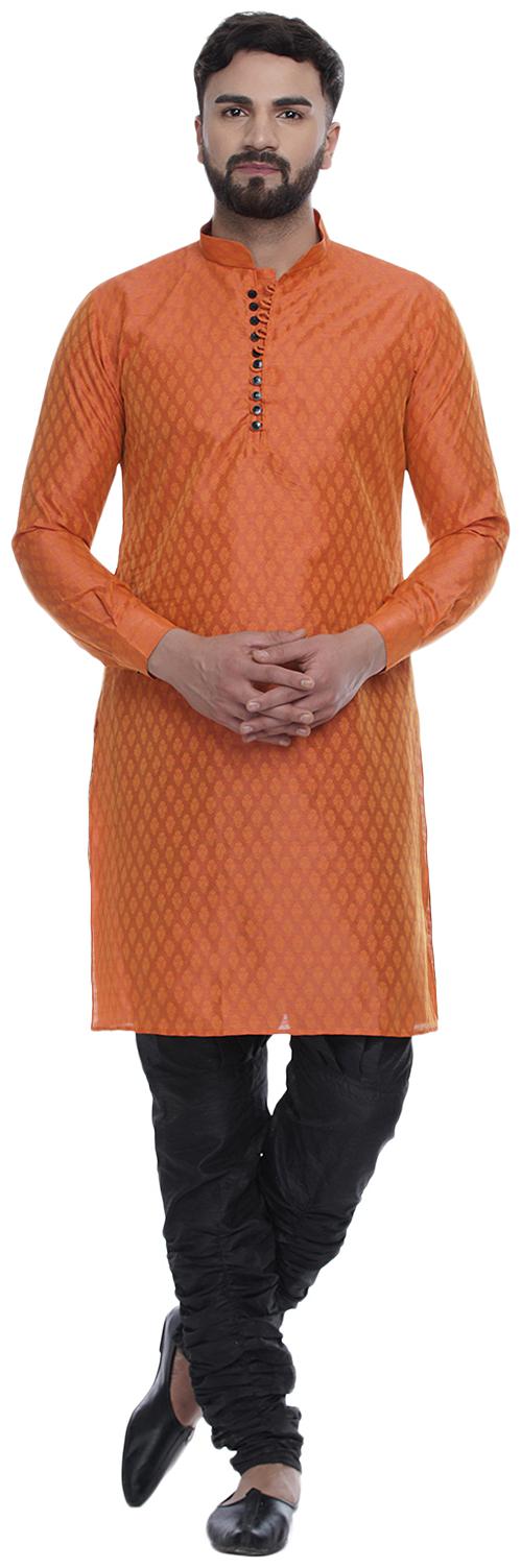 

Veera Paridhaan Men Orange Regular Fit Kurta
