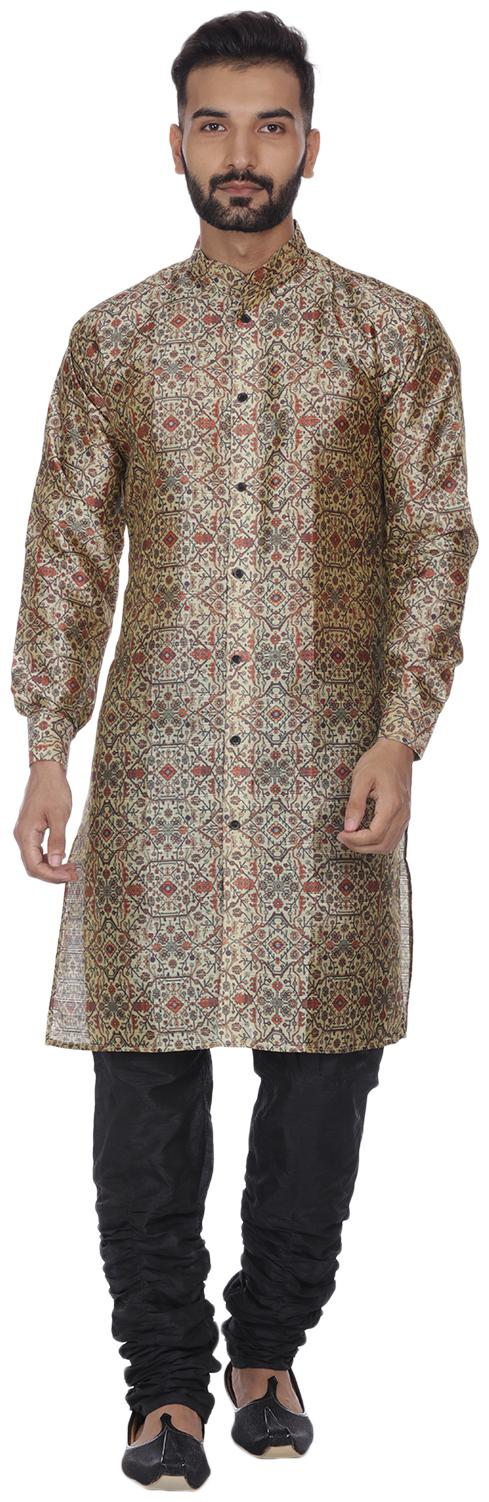 

Veera Paridhaan Men Silk Kurta Pyjama Brown color