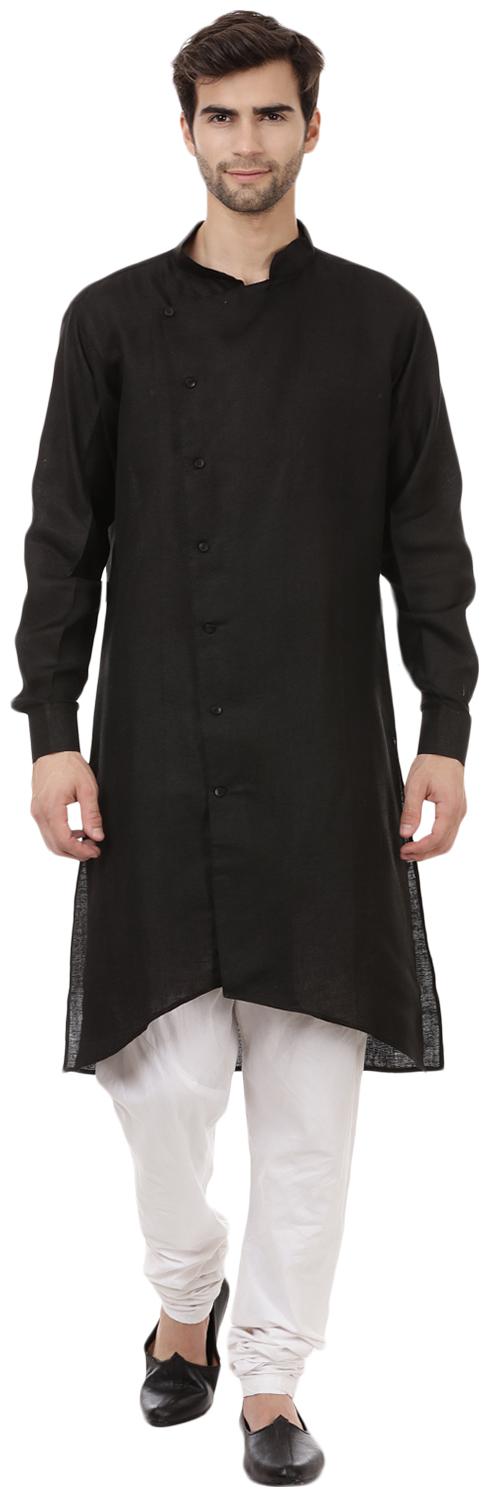 

Veera Paridhaan Men Black Regular Fit Kurta