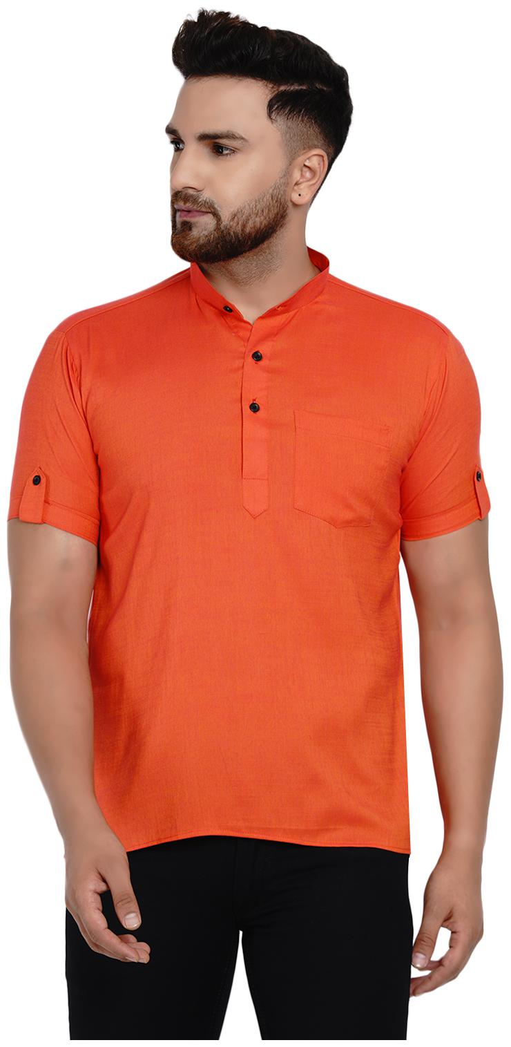 

Veera Paridhaan Men Orange Regular Fit Kurta