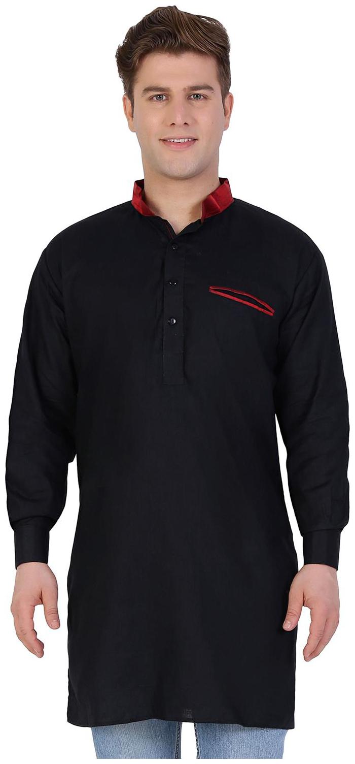 

Veera Paridhaan Black Colour Men s Kurta with Pocket