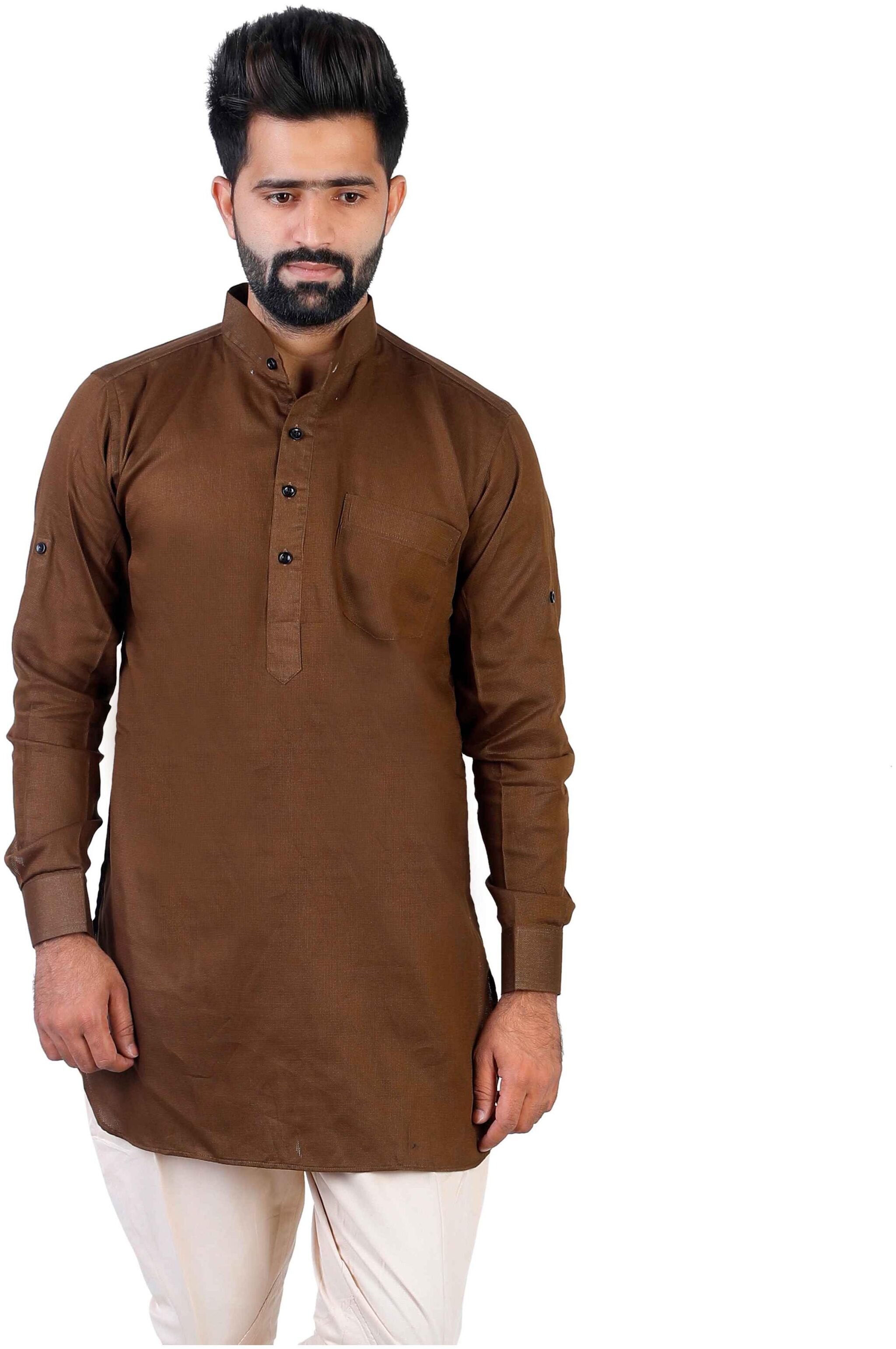 

Veera Paridhaan Men Brown Regular Fit Kurta