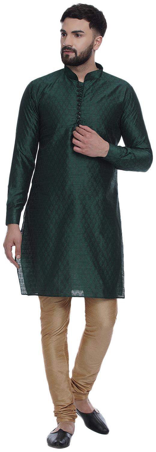 

Veera Paridhaan Men Green Regular Fit Kurta