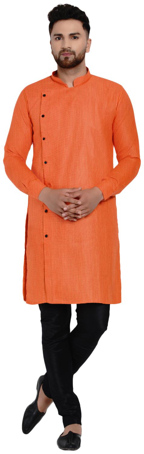 

Veera Paridhaan Men Orange Regular Fit Kurta