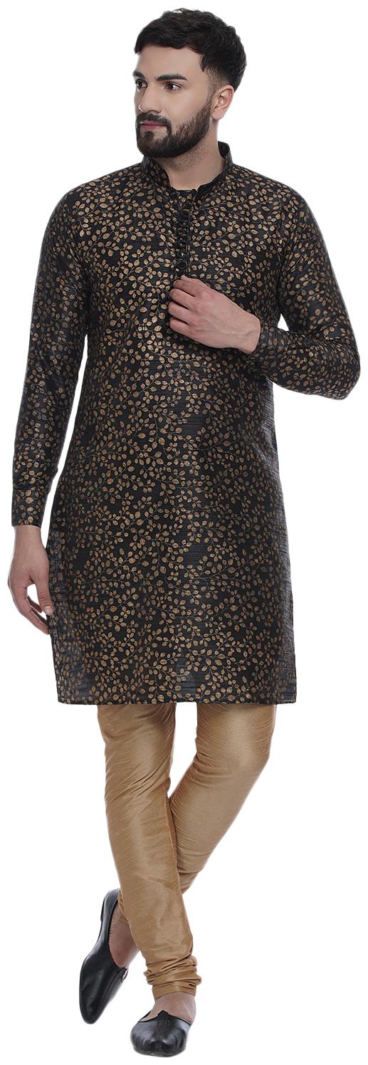 

Veera Paridhaan Men Black Regular Fit Kurta