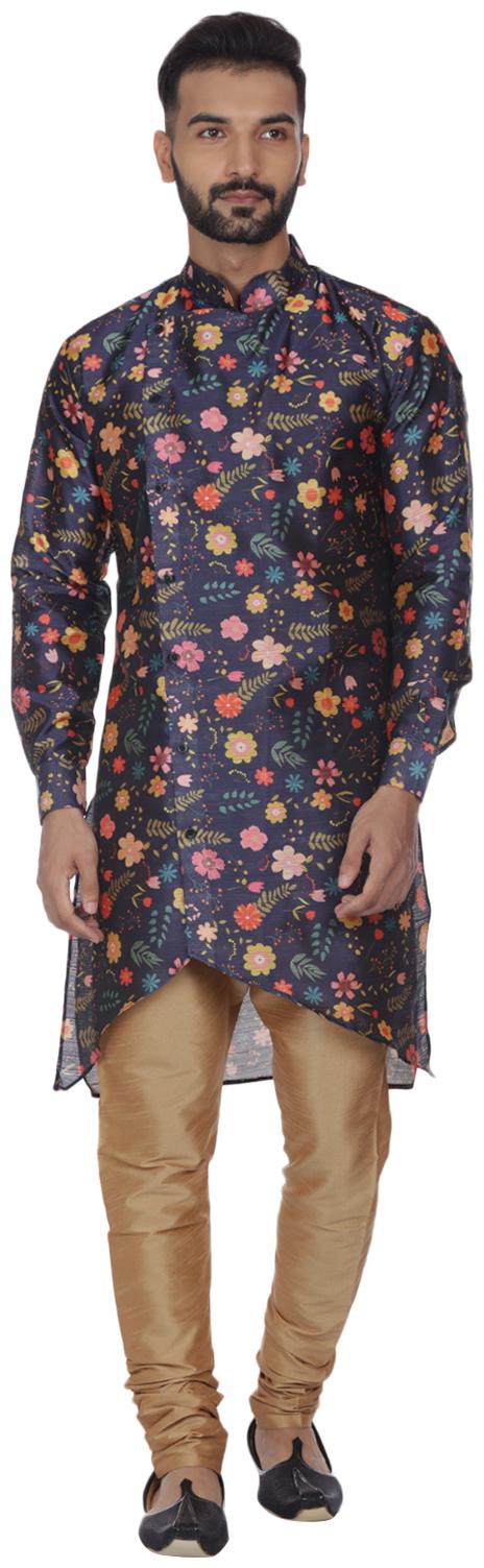 

Veera Paridhaan Men Silk Kurta Pyjama Blue color