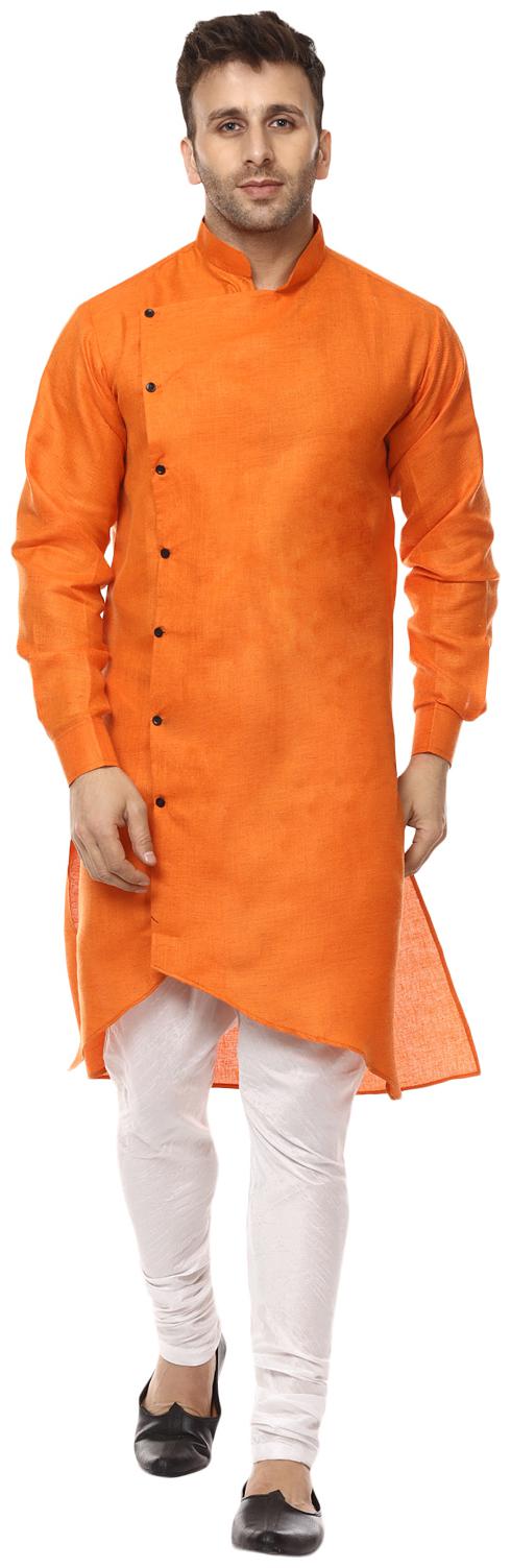 

Veera Paridhaan Men Orange Regular Fit Kurta