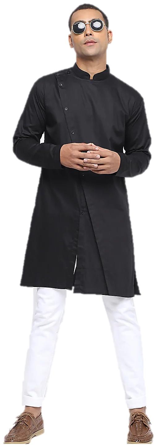 

Veera Paridhaan Men Black Regular Fit Kurta