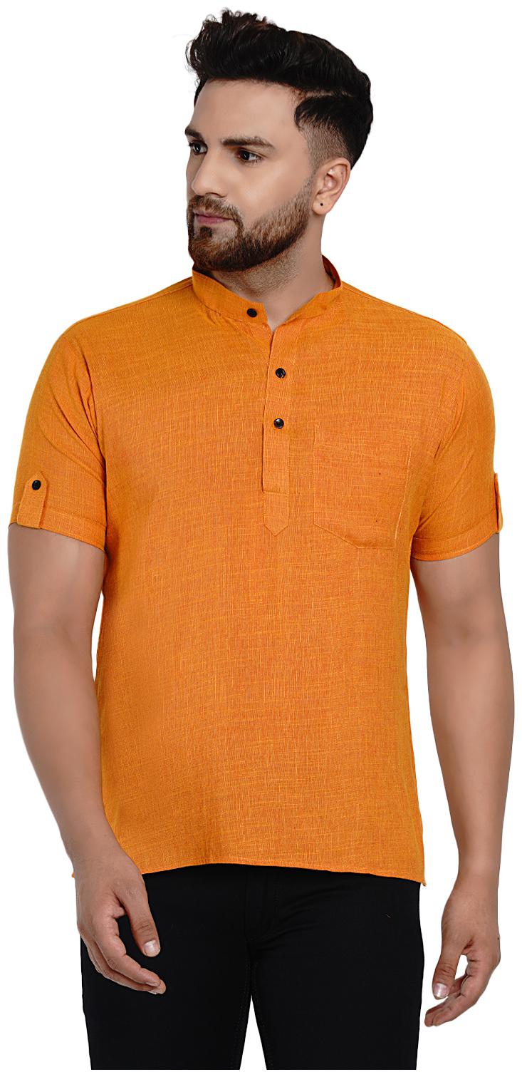 

Veera Paridhaan Men Orange Regular Fit Kurta