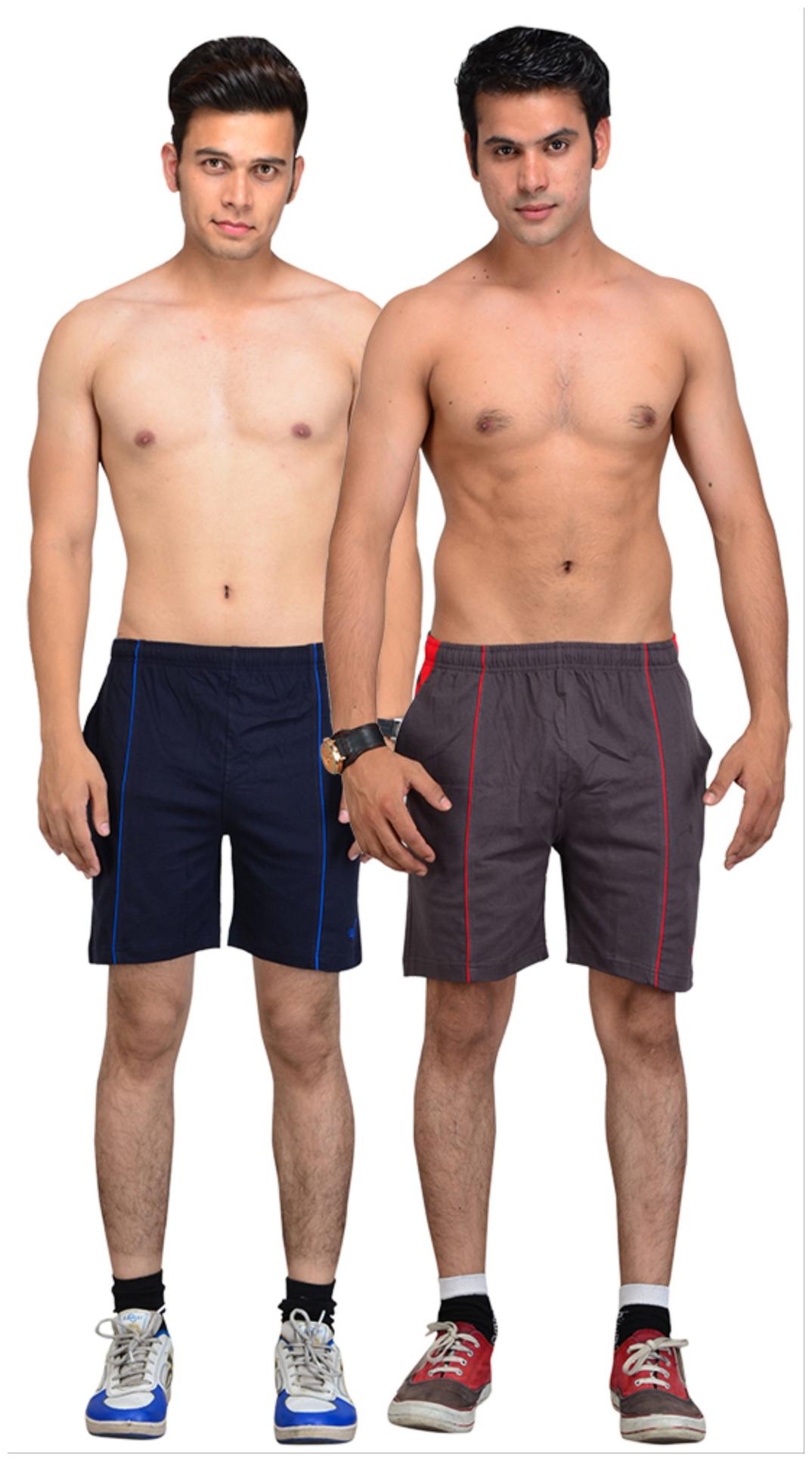 

VEGO Men Blue Slim Fit Regular Shorts