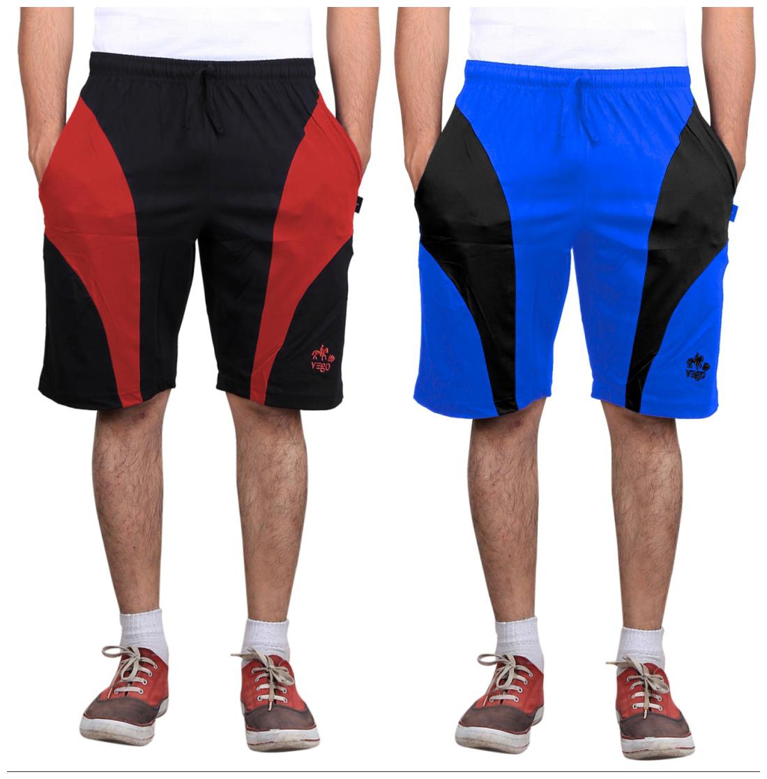 

VEGO Men Blue Regular Fit Regular Shorts