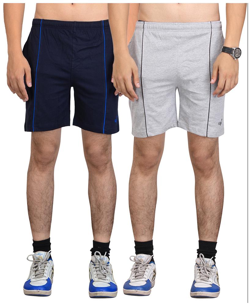 

VEGO Men Blue Slim Fit Regular Shorts