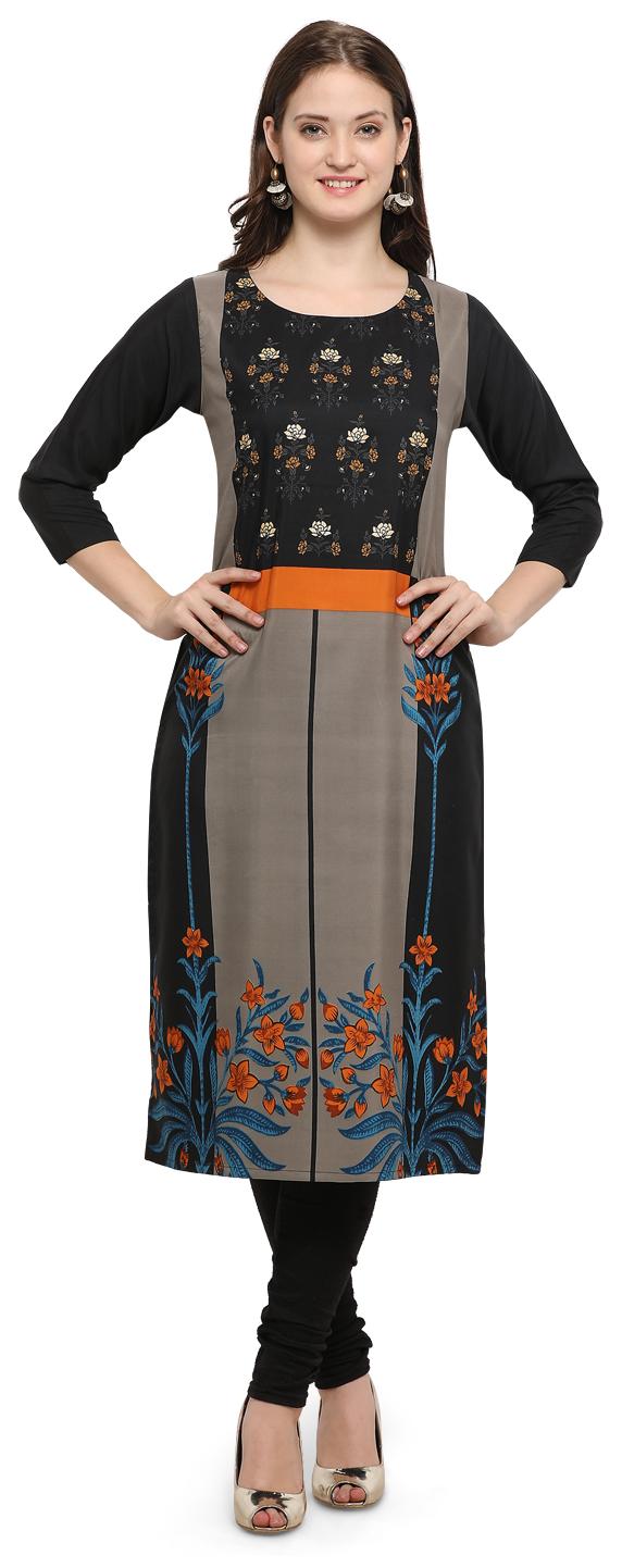 

Venika Creations Women Multi Printed Straight Kurta