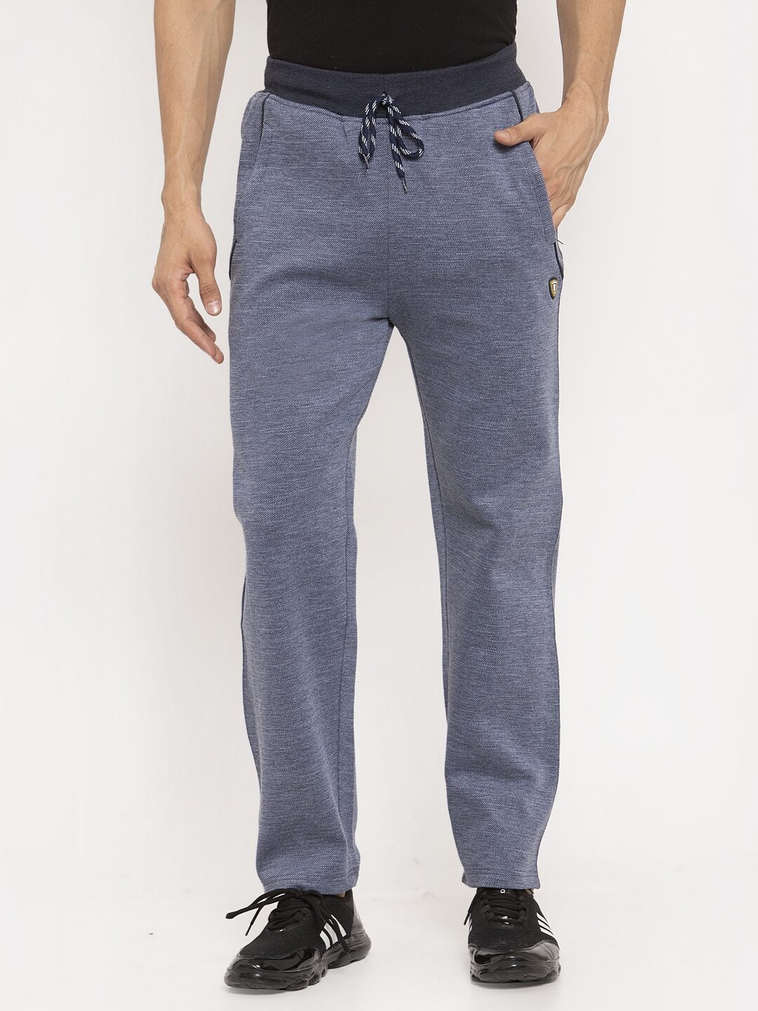 

VENITIAN Men Blue Solid Regular fit Track pants