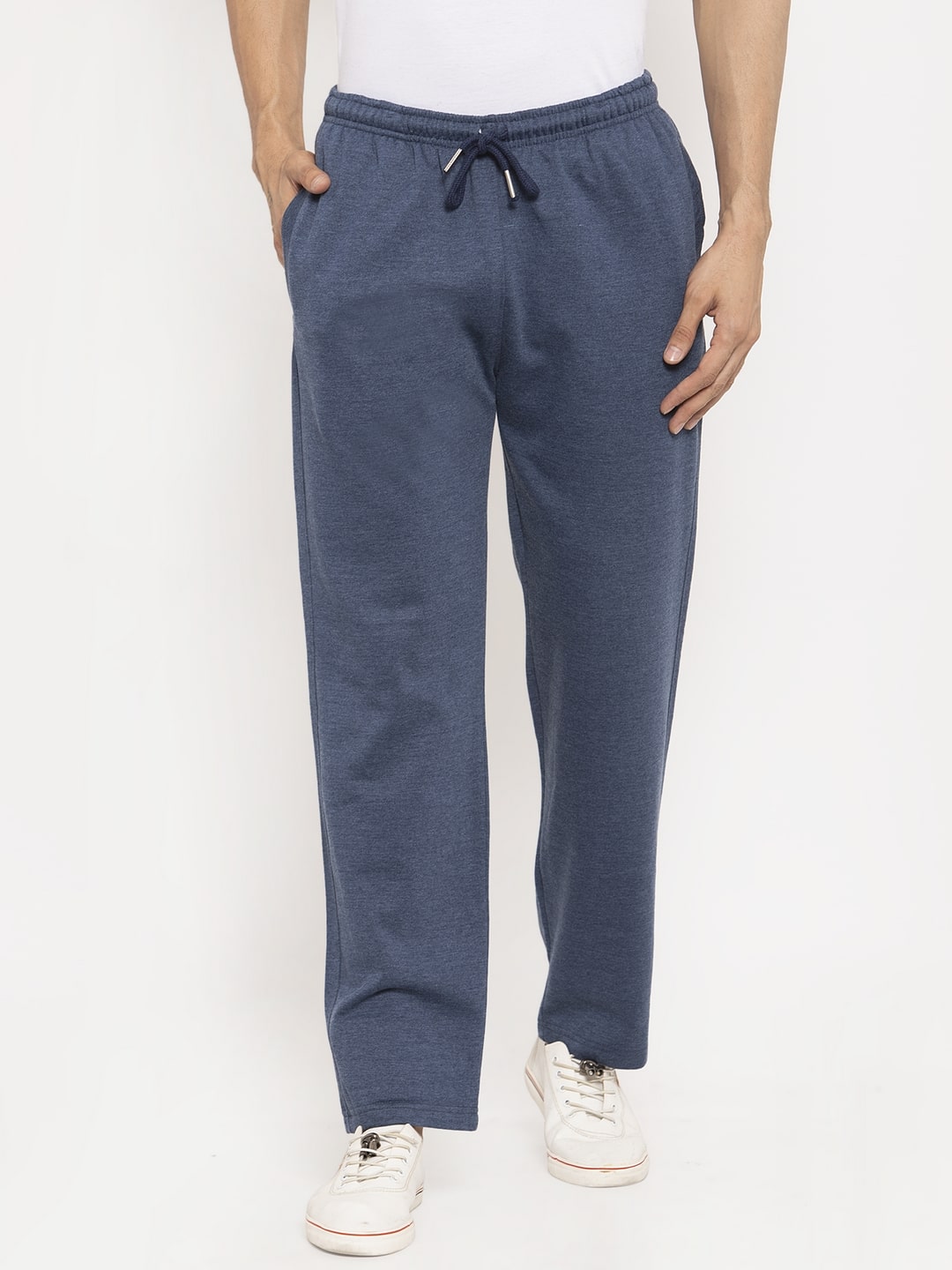 

VENITIAN Men Navy blue Solid Regular fit Track pants