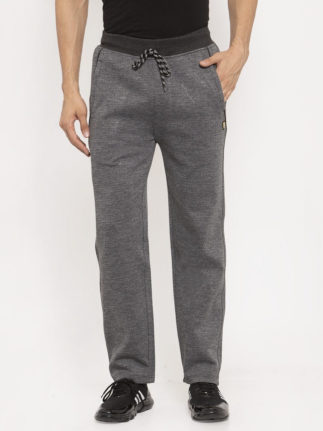 

VENITIAN Men Grey Solid Regular fit Track pants