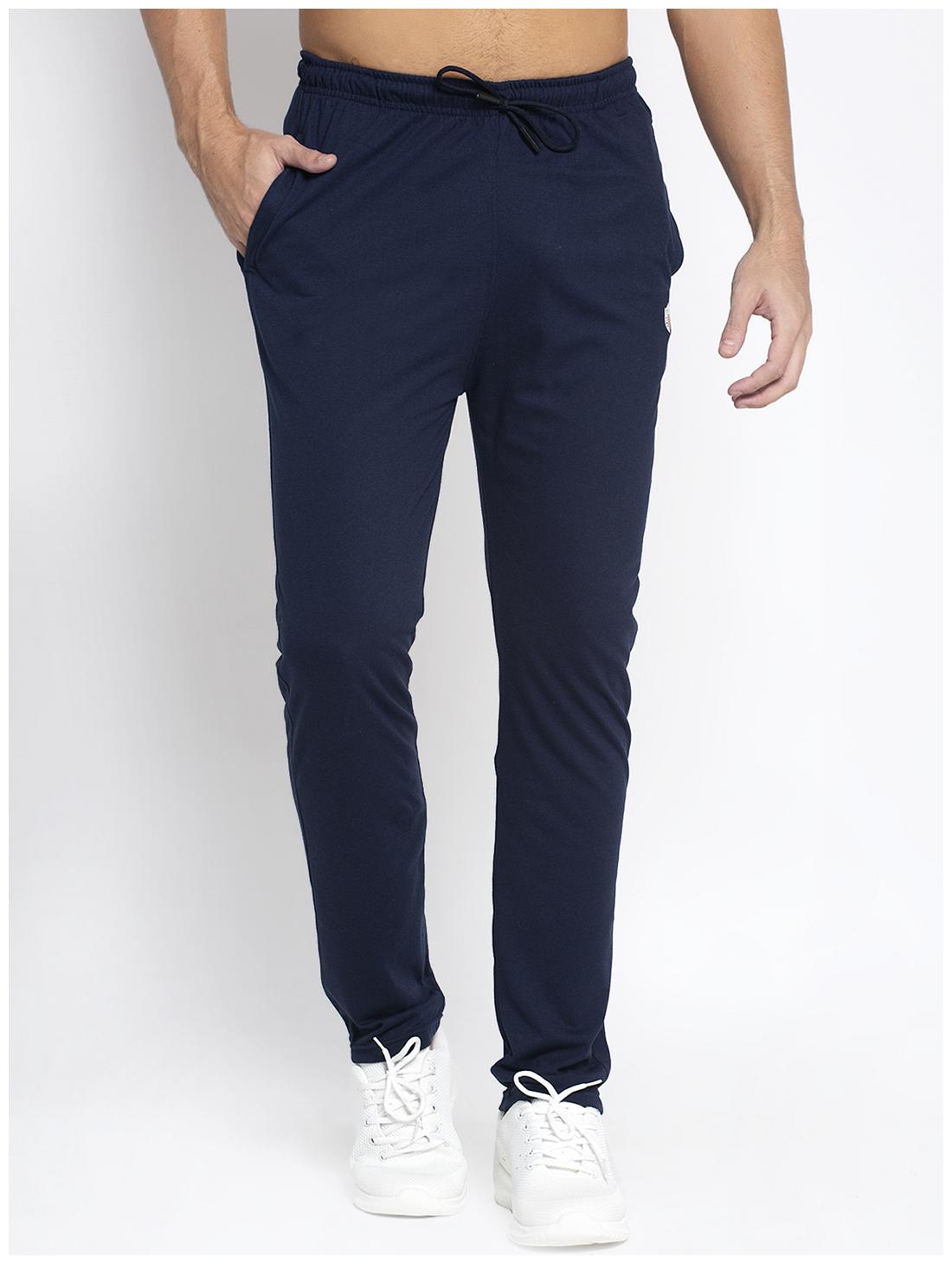 

VENITIAN Men Navy blue Solid Regular fit Track pants