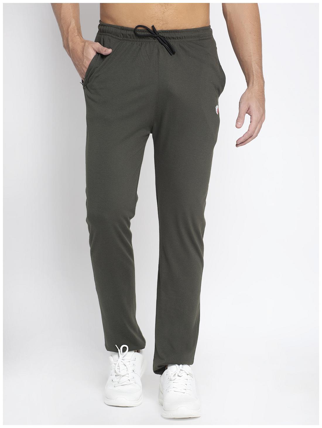 

VENITIAN Men Olive Solid Regular fit Track pants