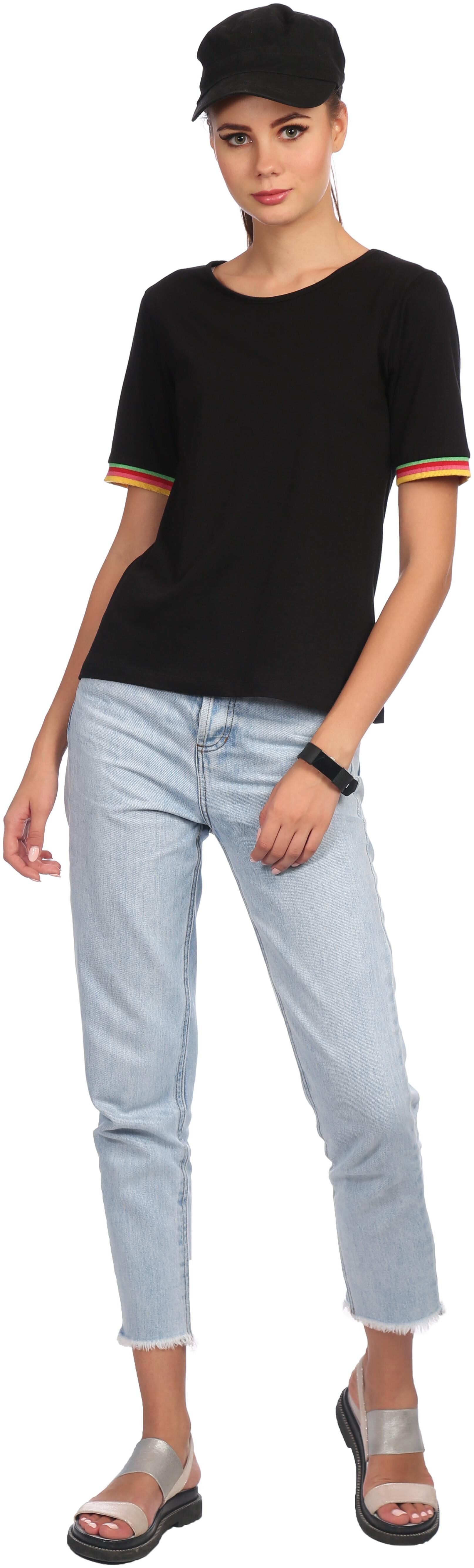 

Veronique Women Solid Regular top - Black