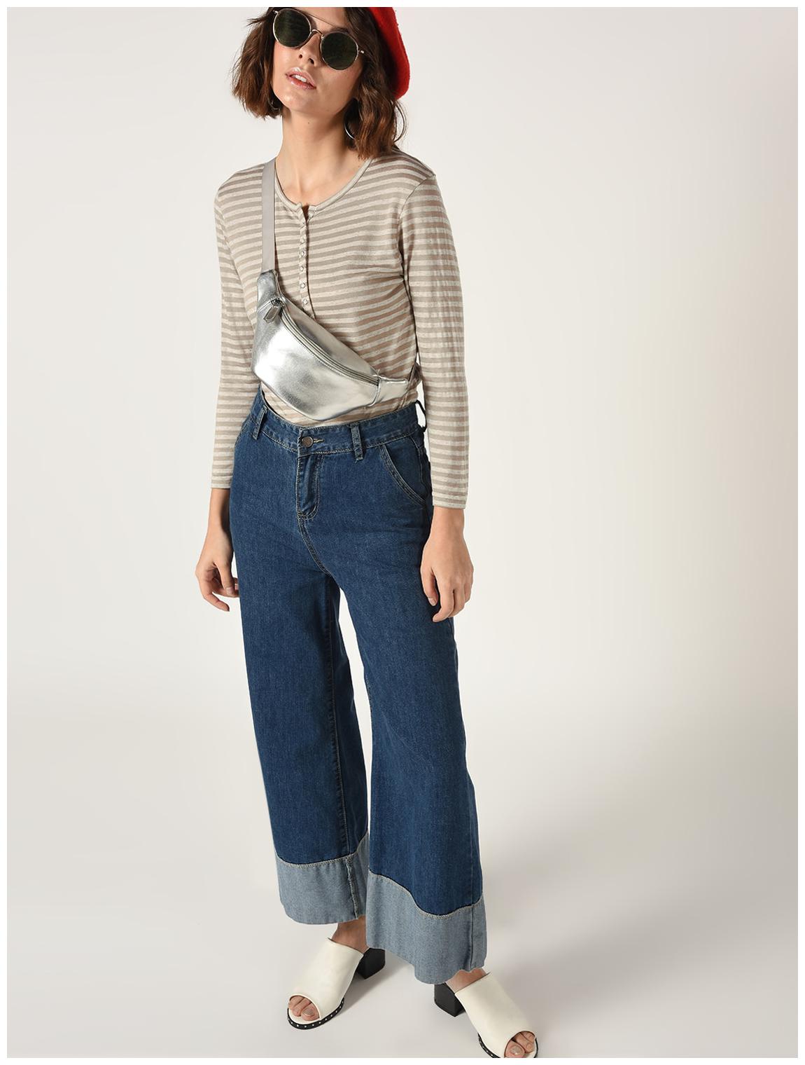 

Veronique Women Striped Regular top - Beige