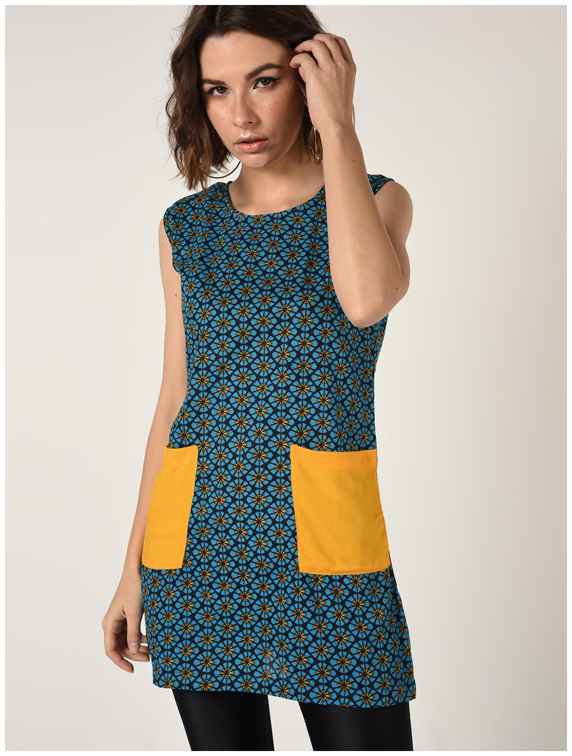 

Veronique Women Printed Regular tunic - Blue