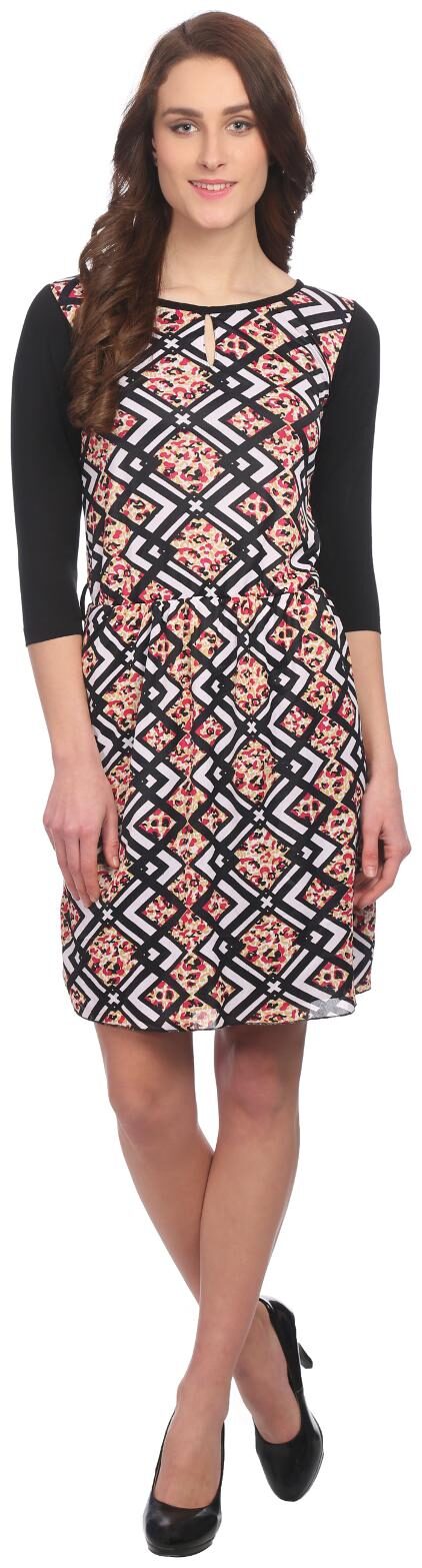 

Veronique Multi Solid A-line dress