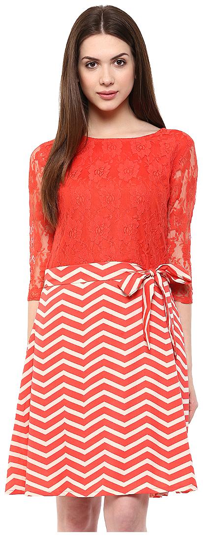 

Veronique Multi Solid A-line dress