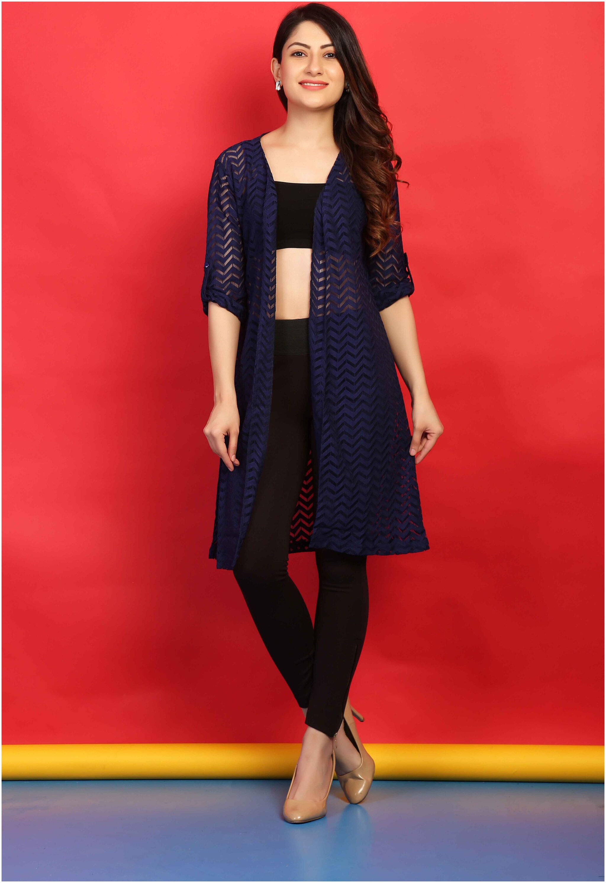 

Veronique Women Shrug - Blue