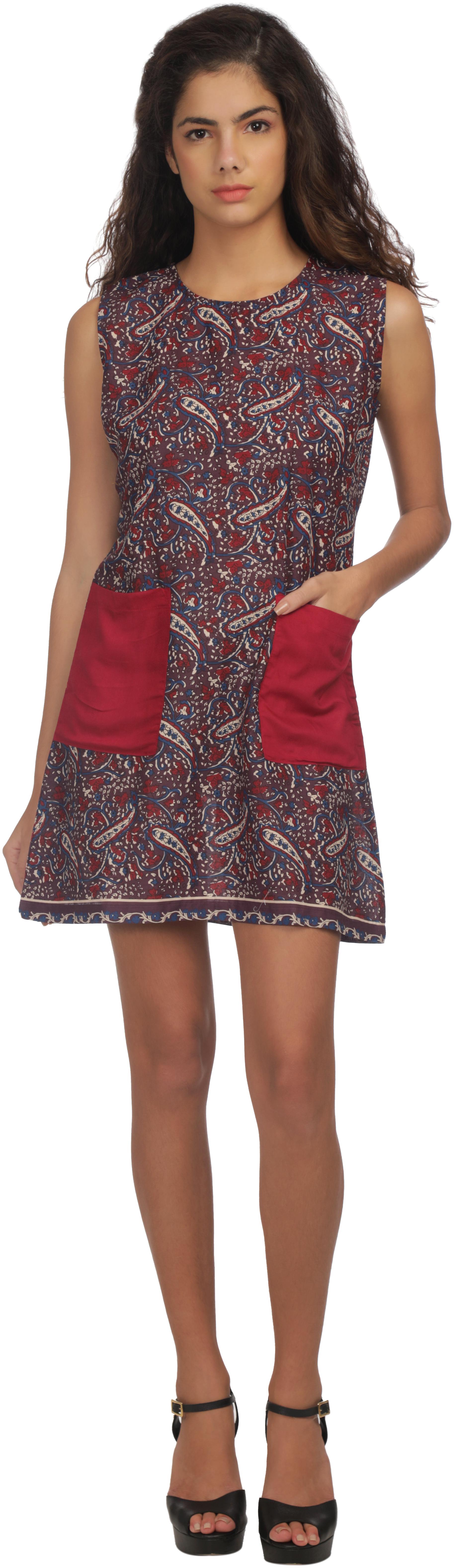 

Veronique Multi Printed A-line dress