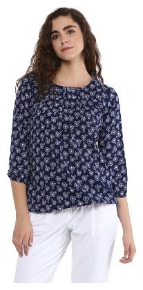 

Veronique Women Floral Regular top - Grey