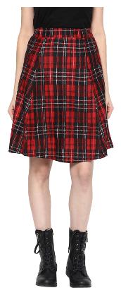 

Veronique Printed A-line skirt Mini Skirt - Black