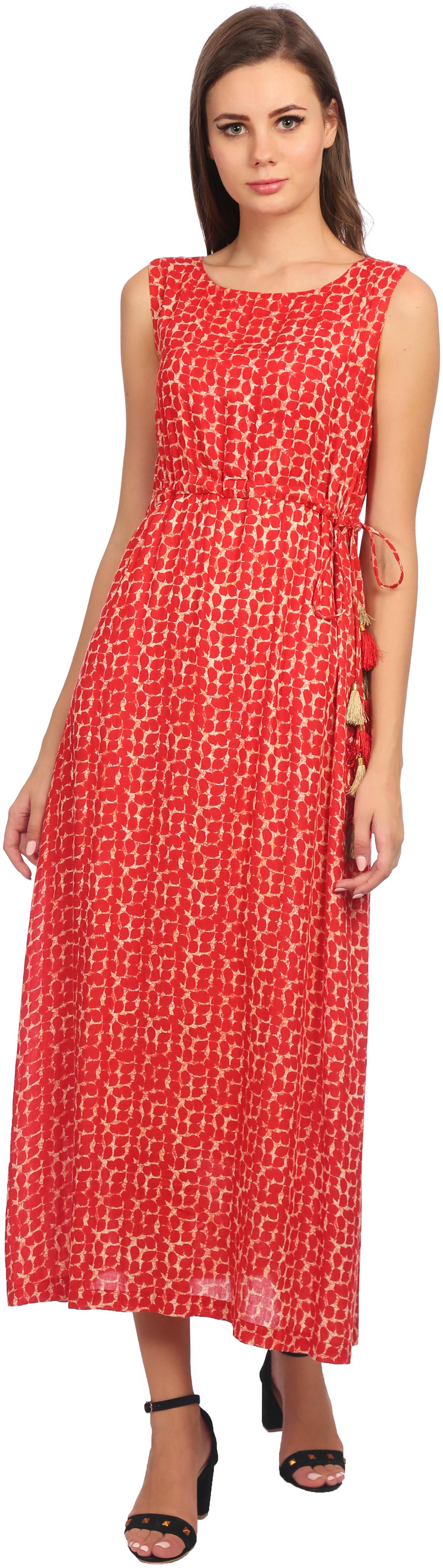 

Veronique Red Printed Maxi dress