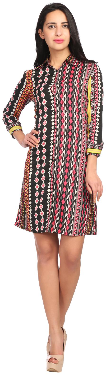 

Veronique Multi Solid Shirt dress