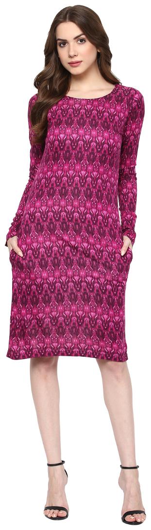 

Veronique Pink Solid A-line dress
