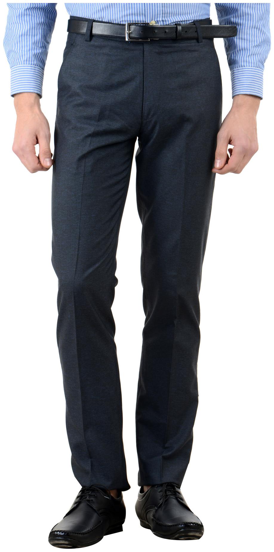 

VESTILO Men Solid Slim Fit Formal Trouser - Blue