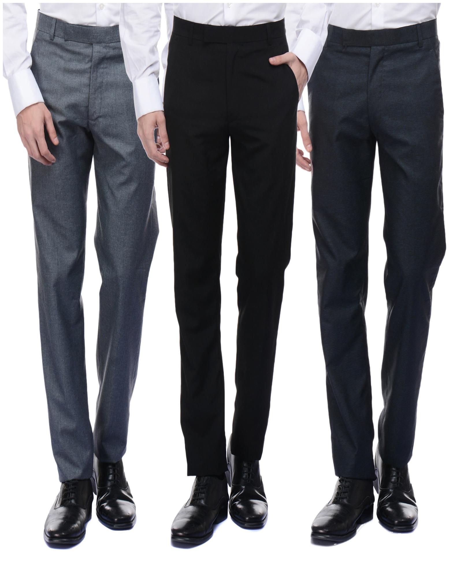 

VESTILO Men Solid Slim Fit Formal Trouser - Multi