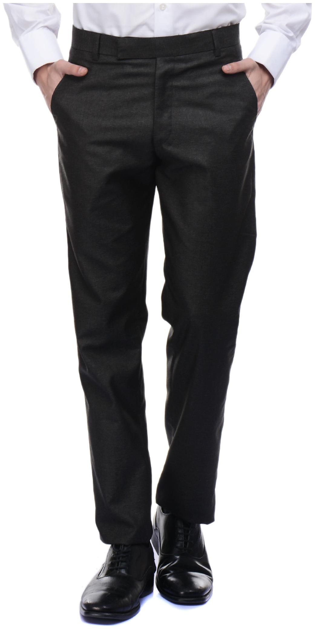 

VESTILO Men Solid Slim Fit Formal Trouser - Brown