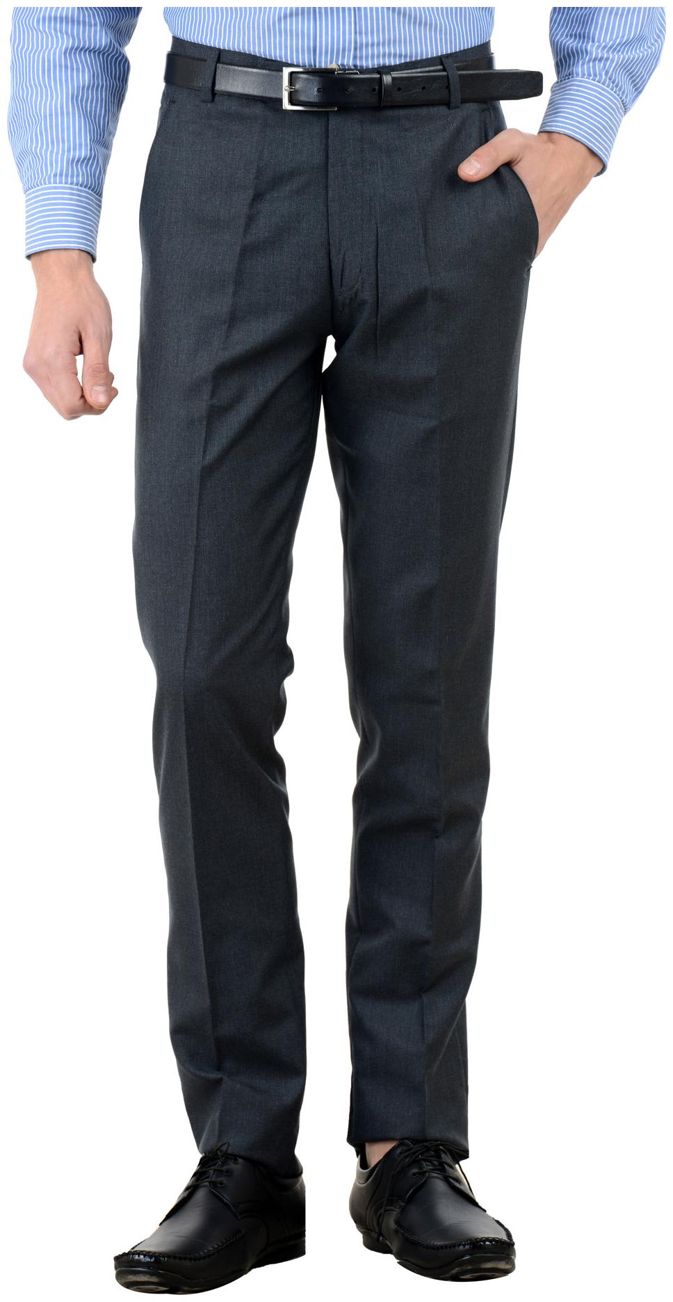 

VESTILO Men Solid Slim Fit Formal Trouser - Blue