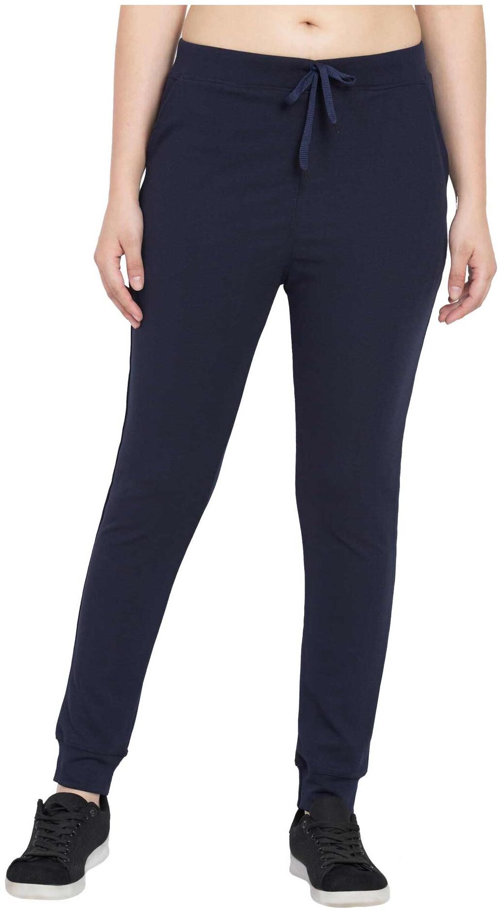 

VESTILO Polyester Self Design Navy Track Pants