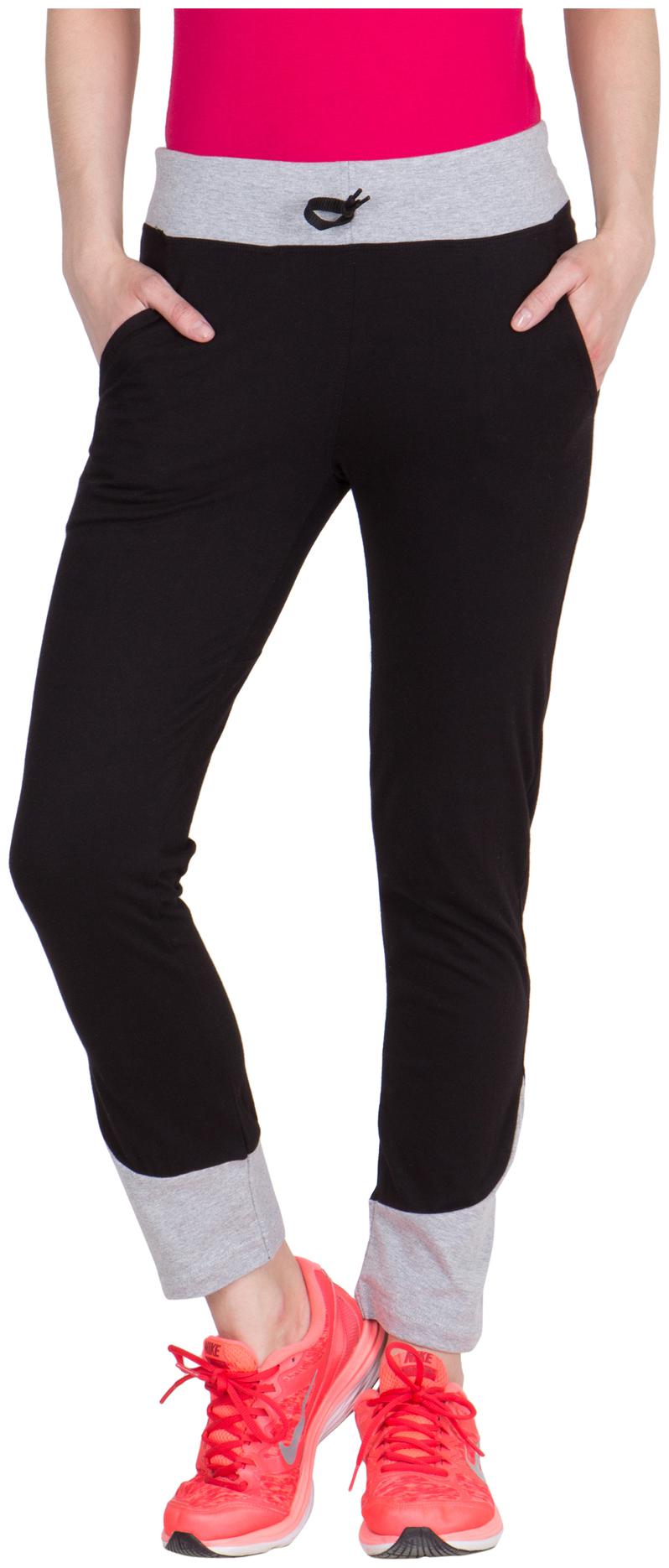 

VESTILO Women Slim fit Cotton Solid Track pants - Black