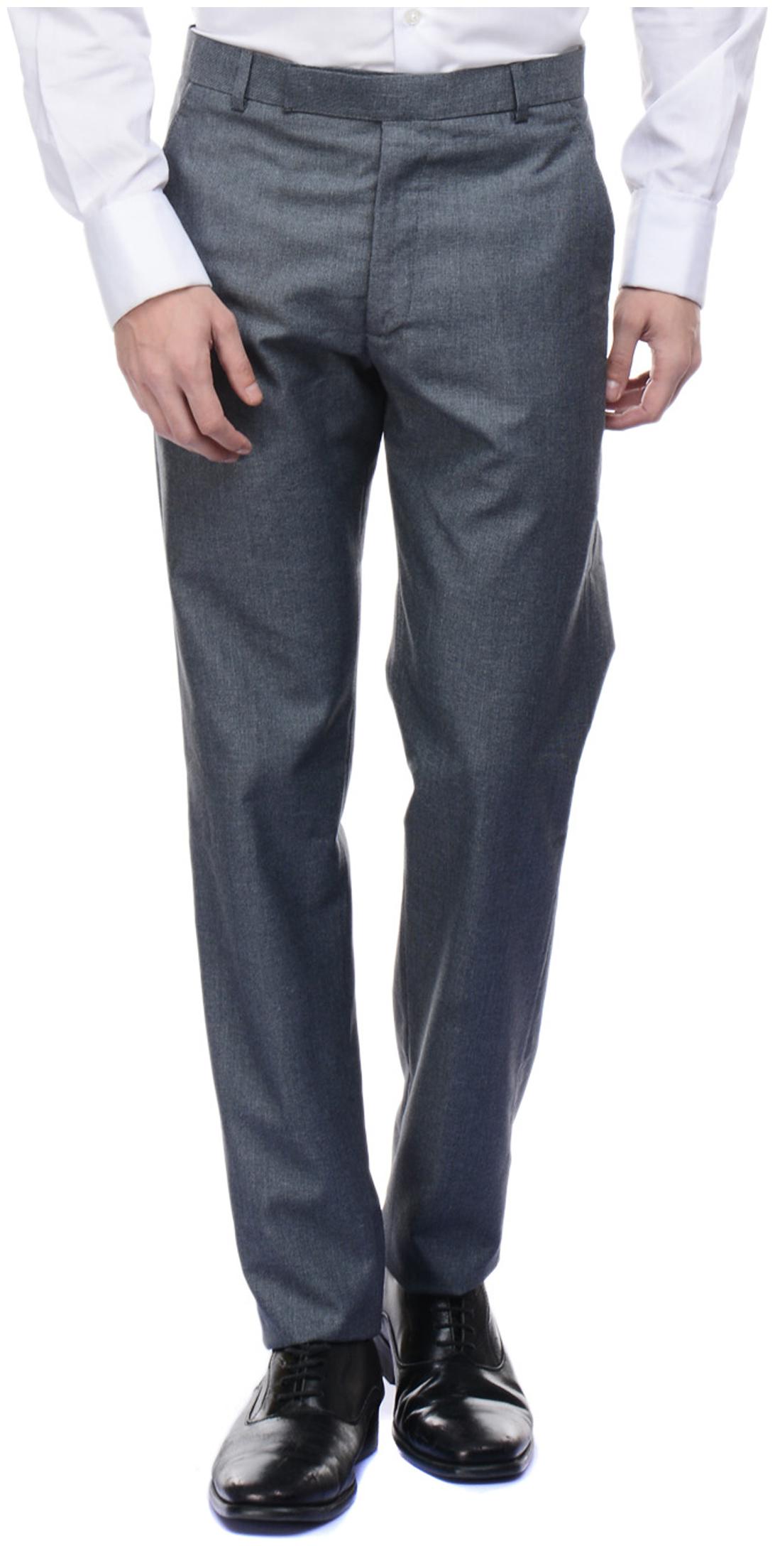 

VESTILO Men Solid Slim Fit Formal Trouser - Grey