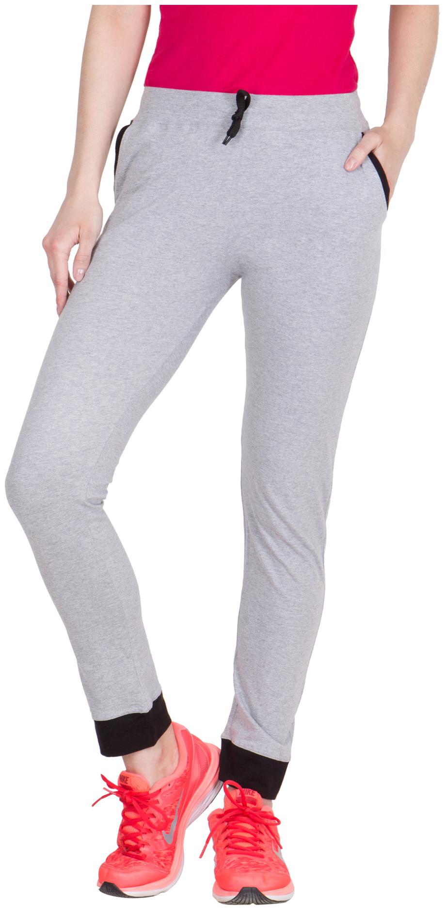 

VESTILO Women Slim fit Cotton Solid Track pants - Grey