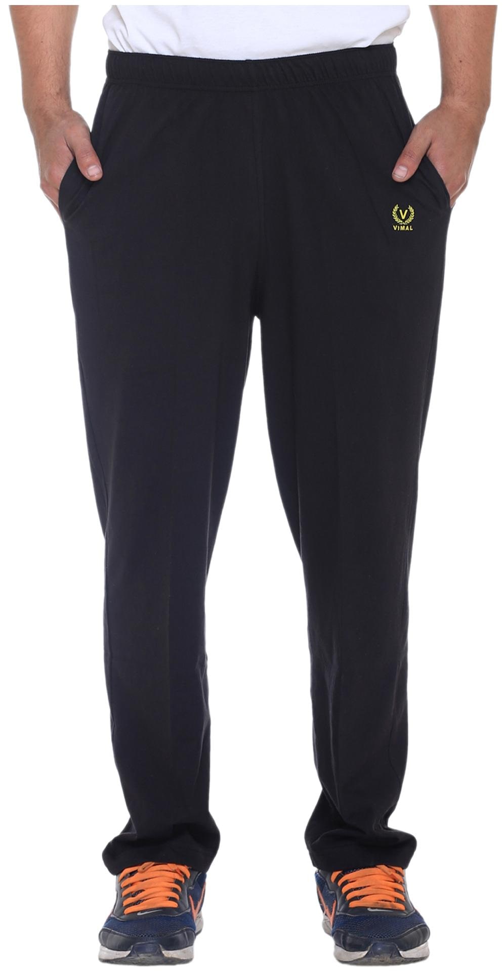 

Vimal Premium Black Cotton Mens Trackpant