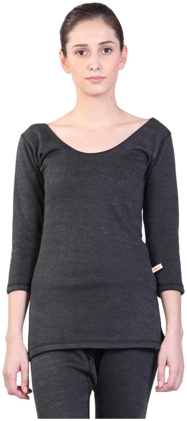 Vimal Jonney Winter Cover Black Womens Thermal Top