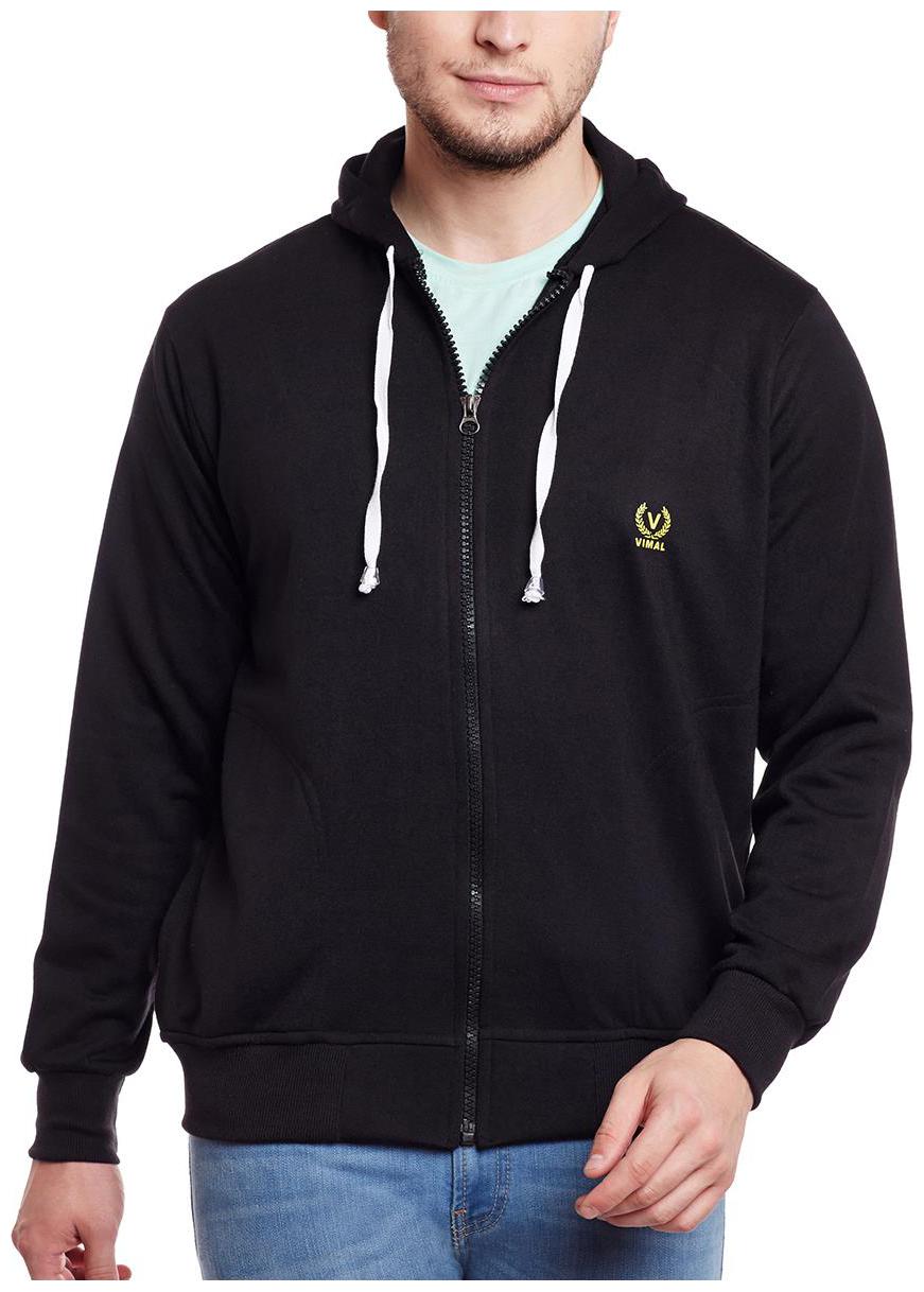 

Vimal Blended Black Fullsleeves Sweatshirt For Men