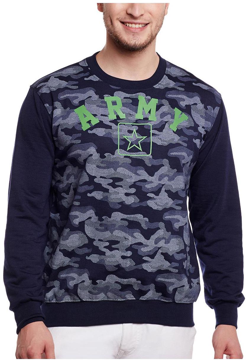 

VIMAL JONNEY Men Blue Round neck Sweatshirt
