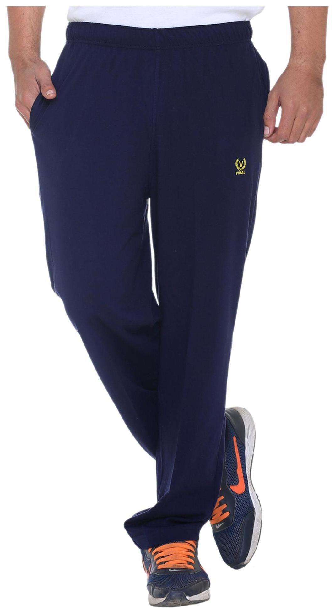 

Vimal Premium Navy Blue Cotton Mens Trackpant